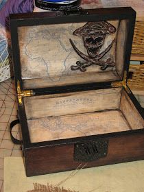 Baseball Memes, Media Room Decor, Pirate Chest, Pirate Pictures, Pirate Room, Chest Ideas, Leather Tutorial, Pirate Treasure Chest, Trunk Boxes