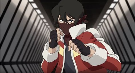 Keith in a martial arts pose in karate to fight the bad guys to try to save Shiro from Voltron Legendary Defender Lance X Keith, Galra Keith, Keith Voltron, Robot Lion, Voltron Force, Keith Kogane, Voltron Fanart, Voltron Klance, Voltron Legendary Defender