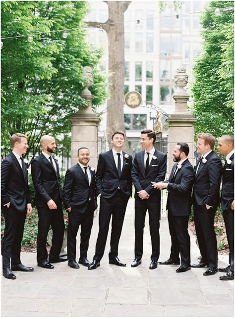 Black Suit Black Tie Wedding, Groom And Groomsmen Black Suit, Black Suit And Tie Wedding, Black Suit Wedding Party, Grooms Black Suit, Groomsman Black Suits, Black Suit Groom And Groomsmen, Groomsmen Attire Black Suit, Groom And Groomsmen Attire Black