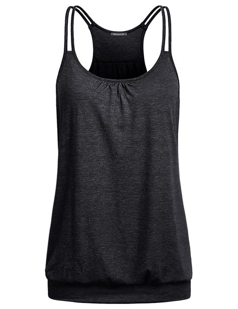 Tank Outfit, Best Tank Tops, Spaghetti Strap Tank Top, Workout Tank Top, Tunic Tank Tops, Athleisure Outfits, Womens Workout Outfits, Yoga Workout, Ribbed Tank Tops