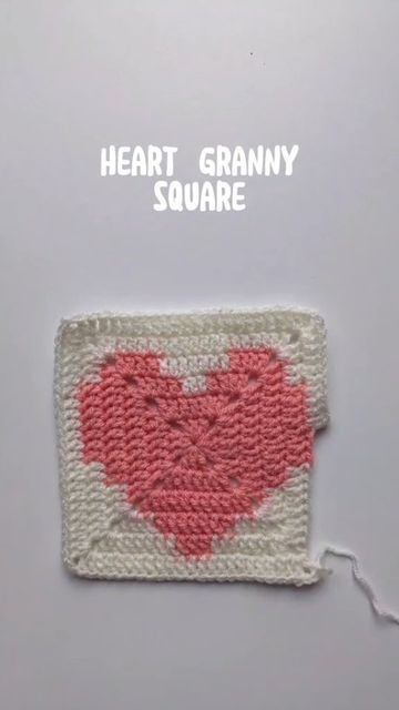 Knitting | Crocheting 🧶 on Instagram: "CROCHET HEART GRANNY SQUARE 😩💗 📹: @atainya Follow @crochetqueen1 for more knitting & crocheting tips 🧶 Follow @crochetqueen1 for more knitting & crocheting tips 🧶" Easy Crochet Room Decor, Heart Granny Square, 2023 Crochet, Crochet Doll Tutorial, Crochet Tutorial Pattern, Crochet Hack, Beginner Crochet Tutorial, Quick Crochet Patterns, Mode Crochet