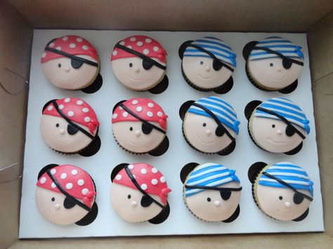 Pirate cup cakes in “Cupcakes!” — Photo 1 of 1 Pirate Birthday Cupcakes, Pirate Cupcakes, Kids Pirate Party, Pirate Birthday Cake, Pirate Cupcake, Pirate Cookies, Twin Birthday Cakes, Pirate Cake, Pirate Birthday Party