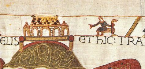 Abbot Scolland, belived to be the designer of the Bayeux Tapestry Bayeaux Tapestry, Anglo Saxon Kings, Art Essay, Medieval Embroidery, Sculpture Textile, Norman Conquest, Bayeux Tapestry, Medieval Tapestry, Medieval World