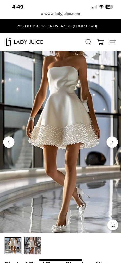 Short Bride Dress, Reception Mini Dress, Short Bride Dresses, Pearl Mini Dress, Dress Simple Elegant, Mini Wedding Dress, Short Bride, 2nd Wedding Dresses, Bridal Wardrobe