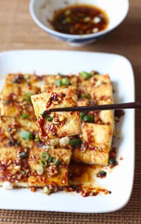 Korean Spicy Sauce Recipe, Korean Sauce Recipe, Spicy Korean Sauce, Korean Sauce, Korean Chili, Crunchwrap Supreme, Deep Fried Tofu, Recipes Korean, Pan Fried Tofu