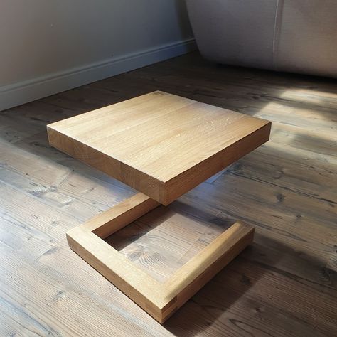 One leg levitating oak table Levitating Table, Oak Table, Floor Chair, Coffee Table, Flooring, Furniture, Quick Saves, Home Decor, Home Décor