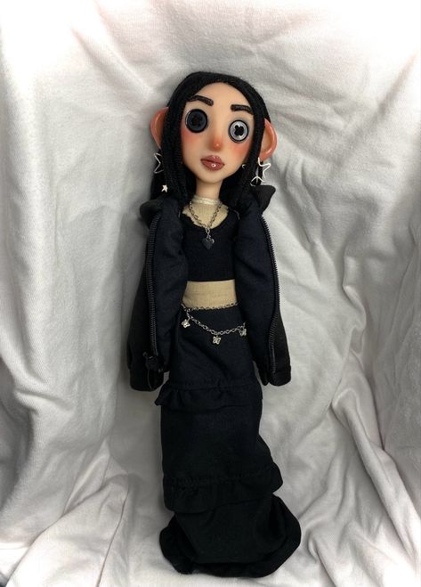 Personalized Coraline Doll, Coraline Doll Aesthetic, Coraline Dolls Custom, Mini Me Coraline Doll, Coraline Mini Me Doll, Coraline Custom Doll, Homemade Coraline Doll, Coraline Doll Clothes, Making Coraline Doll