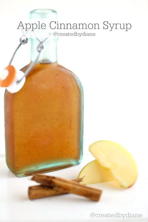 Apple Syrup Recipe, Diy Syrup, Apple Board, Homemade Syrups, Homemade Coffee Syrup, Simple Syrups, Cinnamon Syrup, Simple Syrup Recipes, Pancake Syrup