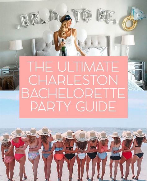 Charleston South Carolina Bachelorette Party, Carolina Bachelorette Party, South Carolina Bachelorette Party Theme, Charleston Bachelorette Outfits, South Carolina Bachelorette Party, Planning A Bachelorette Party Weekend, Bachelorette Party South Carolina, Rottweiler Wedding, Unique Bachelorette Themes