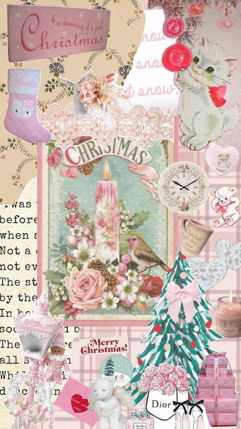 #pink #christmas #snow #xmas #nutcracker Vintage Pink Christmas, Christmas Wallpaper Backgrounds, Xmas Wallpaper, Christmas Phone Wallpaper, Cute Christmas Wallpaper, Collage Picture Frames, Holiday Wallpaper, Cute Wallpaper For Phone, Christmas Snow