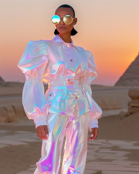 Looking like a million dollars 💸 Neon Streetwear, Holographic Texture, Children's Drawing, Extreme Fashion, Neon Style, A Million Dollars, Childrens Drawings, Space Odyssey, Neon Fashion