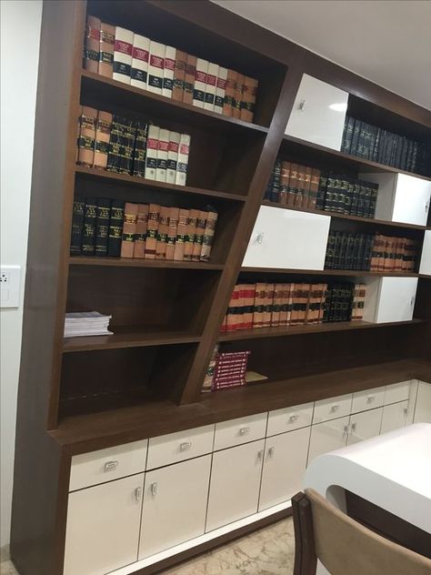 Lawyer Chamber Interior, Advocate Office Book Shelves, Law Office Design Interiors, Advocate Office Interior, Lawyer Office Interior, Lawyer Office Design, Advocate Office, Office Bookshelf Decor, Lawyers Office