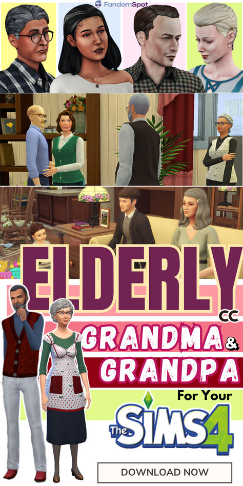 Sims 4 Old People Clothes, Sims Elder Cc, The Sims 4 Elder Cc, Sims 4 Cc Old People Clothes, Elder Clothes Sims 4 Cc, Sims 4 Grandparents Cc, Sims 4 Elder Cc Clothes, Sims 4 Grandparents House, Sims 4 Cc Grandma Clothes