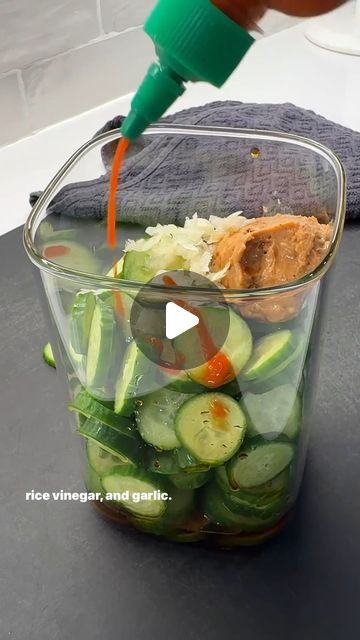 Japanese Cucumbers, Viral Cucumber, Japanese Cucumber Salad, Salsa Salad, Japanese Cucumber, Beet Burger, Flat Belly Foods, Crunchy Peanut Butter, Dinner Meal Prep