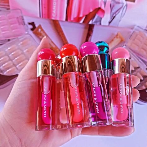 Lip Gloss Collection Aesthetic, Lip Repair, Walmart Beauty Products, Hard Candy Makeup, Makeup Display, Lip Oils, Candy Lips, Best Lip Gloss, Lipgloss Lips