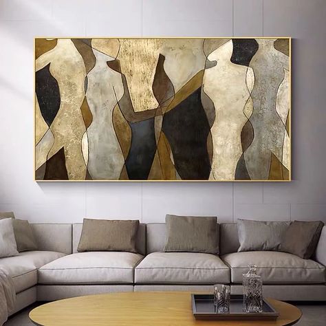 Large Paintings, Hand Painted Wall Art, Figurative Artwork, Hand Painted Walls, Art Pop, Hand Painted Canvas, Handmade Oil, Abstract Canvas Painting, Figure Painting