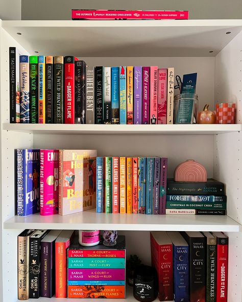 the physical tbr (top shelf) is gettin' a little outta control 😅 which ones have you read?? #tbr #bookshelf #books Colorful Books, Tbr List, Bookshelf Inspiration, Bedroom Aesthetic, Dream Room, Bookshelves, Room Inspiration, Shelves, Books