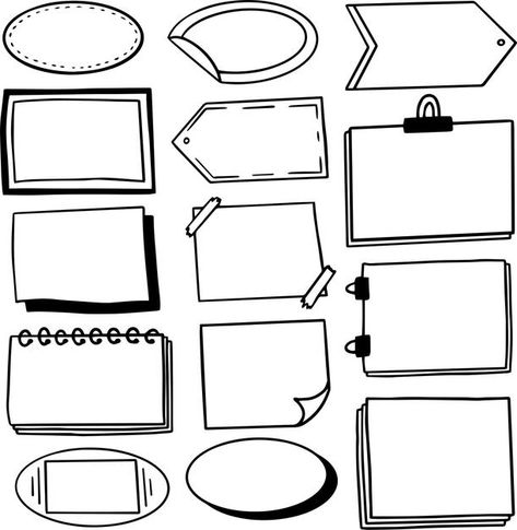 My Mapping Ideas Cute, Blank Mind Map, Frames Doodle, Frame Doodle, Vintage Texture Background, Doodle Box, Thinking Map, Frames Design Graphic, Mind Map Template