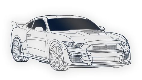 Ford Mustang Shelby Gt500 2022, Shelby 500, Mustang Tattoo, Mustang Drawing, Ford Mustang 1967, Shelby Gt 500, Arte Pin Up, Mustang Gt500, Ford Mustang Car