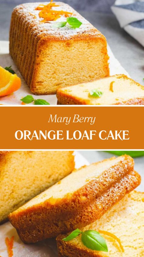 Mary Berry Orange Loaf Cake Orange Walnut Cake, Baking With Oranges, Fresh Orange Recipes, Women Muscle Building, Orange Dessert Recipes, Fruit Cake Recipes, Oranges Recipe, Orange Desserts, Mary Berry Cakes