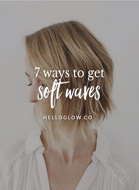 When it comes to having a relaxed hairstyle that looks effortless and yet always seems to rise to the occasion, soft waves are it. Soft Waves Short Hair, Soft Curls Short Hair, Soft Waves Hair, Easy Beach Waves, Homemade Hair Treatments, Waves Tutorial, Short Hair Waves, Messy Waves, Winter Wedding Hair