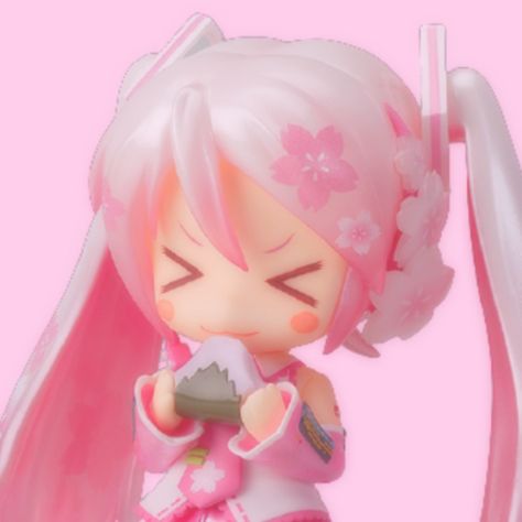 Hatsune miku vocaloid anime figure nendoroid aesthetic soft pretty icon pfp profile pic cr3amyl4tte lovsoft softcore pastel pink aesthetic sakura miku Pink Aesthetic Sakura, Nendoroid Aesthetic, Aesthetic Sakura, Pastel Pink Icons:), Sakura Miku, Miku Vocaloid, Soft Pink Theme, Baby Pink Aesthetic, Kawaii Core