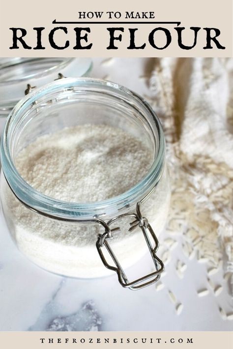 How To Make Rice Flour At Home, How To Make Rice Flour, Diy Rice Flour, Make Rice Flour, Gluten Dairy Soy Free Recipes, Dairy Soy Free Recipes, Crinkle Cut Fries, Cooking Substitutions, Minute Rice