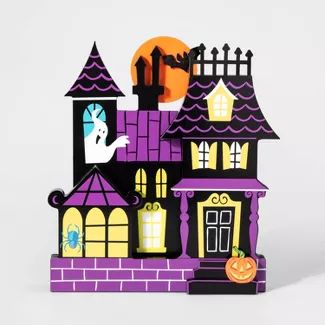 Indoor Halloween Decorations, Halloween Mantle Decor, Halloween Haunted House Decorations, Halloween Window Decorations, Purple House, Target Halloween, Haunted House Halloween, Halloween Entertaining, Halloween Mantle