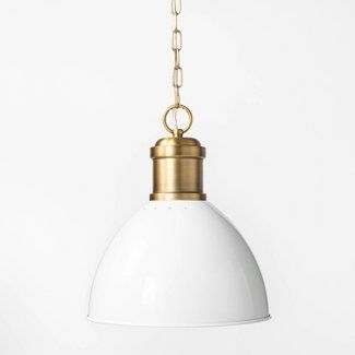 Threshold designed with Studio McGee : Target Mcgee Target, Shea Mcgee, Studio Mcgee Target, Dome Pendant Lighting, Metal Pendant Light, Kitchen Pendants, Studio Mcgee, Metal Lighting, Brass Pendant