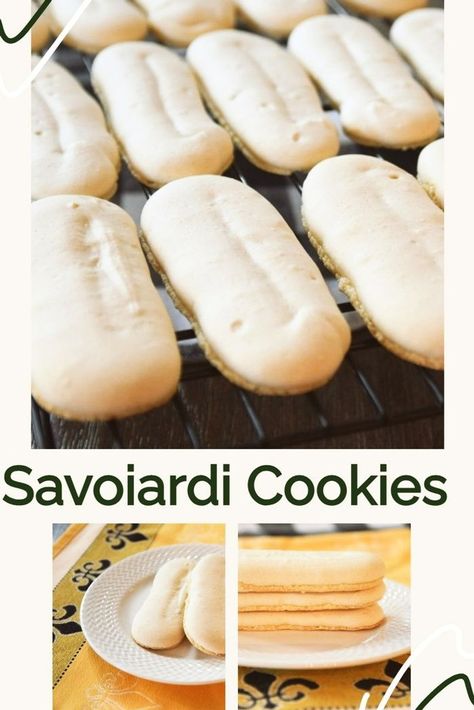 Elevate your dessert experience with these heavenly Savoiardi Cookies! Our recipe ensures a perfect balance of light, airy texture and a hint of sweetness, making them ideal for indulging in your favorite coffee or pairing with a luscious tiramisu. Italian Ladyfingers Recipe, Italian Cookie Recipes Traditional, Savoiardi Cookies, Easy Zeppole Recipe, Sicilian Pastries, Savoiardi Recipe, Ladyfingers Recipe, Homemade Ladyfingers, Italian Desert