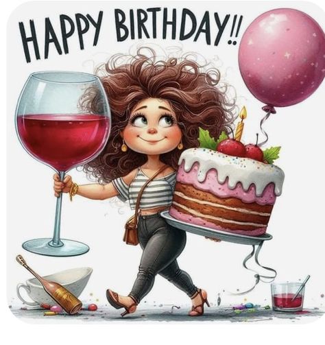 Happy Birthday Vintage Funny Hilarious Retro Humor, Happy Birthday For Woman Friend, Birthday Card 50 Woman, Happy Birthday Wishes Funny For Her, Birthday Wishes For A Woman, Happy Birthday Frauen, Happy Birthday Funny For Her, Happy Birthday Sister Funny, Funny Birthday Wishes