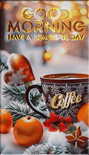 Good Morning Coffee Gif Beautiful, Latest Good Morning Gif, Cold Gif, Morning Coffee Gif, Gif Café, Gif Good Morning, Good Morning Christmas, Holiday Gif, Latest Good Morning