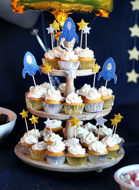 Space Themed First Birthday Party, Best Birthday Themes, Space Themed First Birthday, Rocket Party, Space Warriors, Space Theme Party, Space Birthday Party, Birthday Themes For Boys, First Birthday Themes