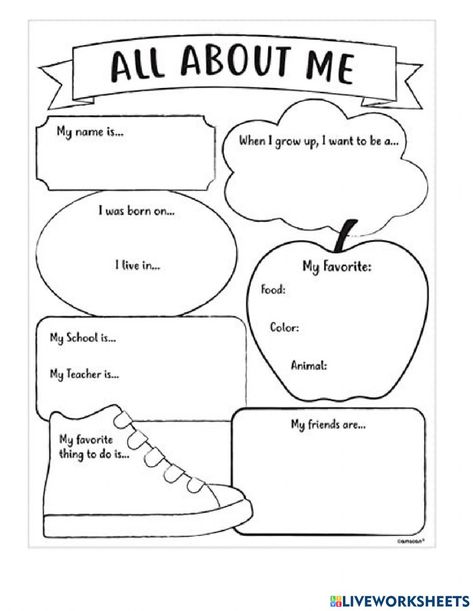 Thanksgiving Learning, All About Me Activity, About Me Worksheet, Me Worksheet, Career Goal, All About Me Printable, Get To Know Your Students, All About Me Worksheet, Get To Know You Activities