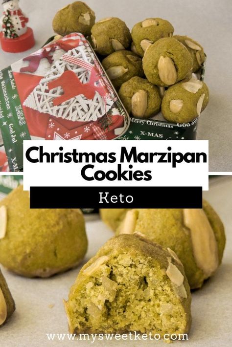 Keto Marzipan, Christmas Marzipan, Keto Science, Marzipan Cookies, Christmas Keto, Marzipan Recipe, Low Carb Christmas, Keto Cakes, Keto Fitness