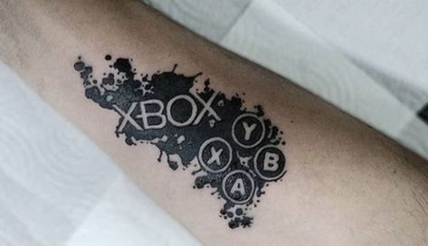 Xbox Tattoo, Halo Tattoo, Moving On Tattoos, Halo Game, Innovation Lab, Gaming Tattoo, Xbox Controller, First Tattoo, Paw Print Tattoo