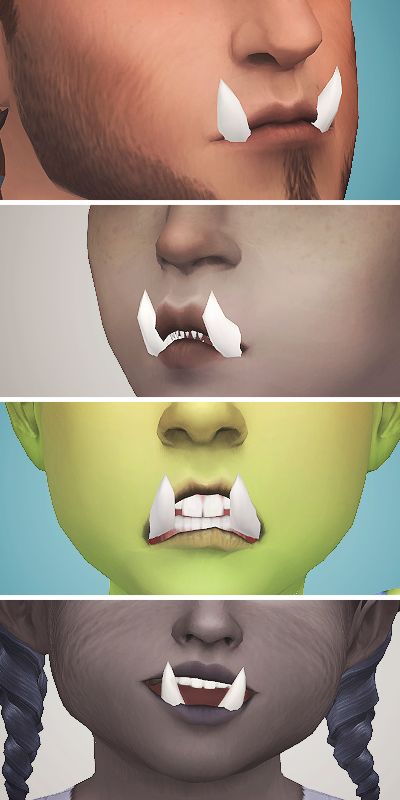 Sims 4 Orc Cc, Werewolf Sims 4 Cc, Sims 4 Monster Cc, Sims 4 Cc Teeth, Sims 4 Teeth Cc, Fake Fangs, Werewolf Fangs, Fire Walk With Me, Sims 4 Cc Eyes