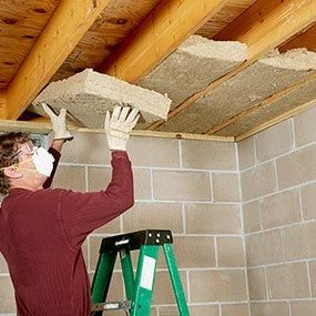 Basement Bedroom Aesthetic, Aesthetic Basement, Mineral Wool Insulation, Basement Insulation, Basement Remodeling Diy, Old Basement, Home Improvement Diy, Ceiling Insulation, Wool Insulation