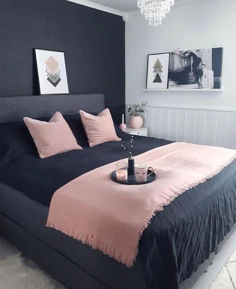 Bedroom Wall Art Above Bed, Black And Grey Bedroom, Simple Bedroom Decor, Cozy Bedrooms, Black Bedroom Furniture, Above Bed, Couple Bedroom, Gray Bedroom