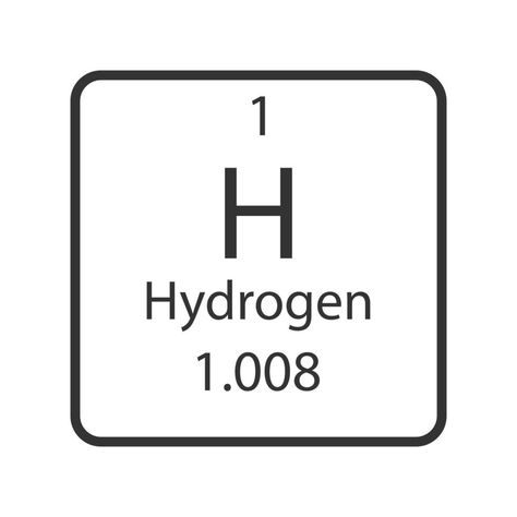 Hydrogen symbol. Chemical element of the periodic table. Vector illustration. Hydrogen Element, Chemical Elements Periodic Table, Table Vector, Element Symbols, The Periodic Table, Diy Projects To Try, Periodic Table, Vector Art, Vector Free