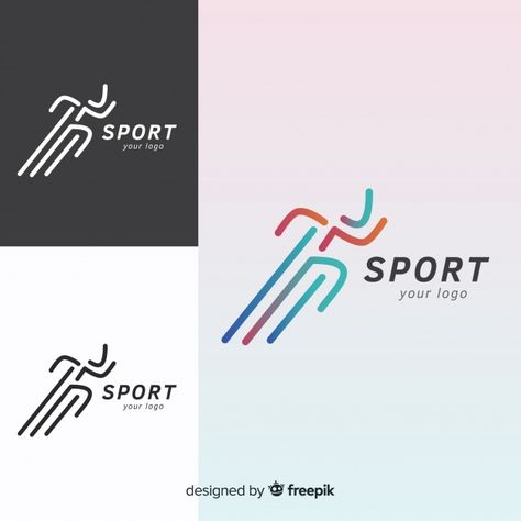 Sport Logo Design Ideas, Sport Shop Logo, Logo Sport Design Ideas, Sports Logo Design Graphics, Sport Brand Logo, Sport Logo Branding, Athlete Logo, Run Logo, Sports Brand Logos