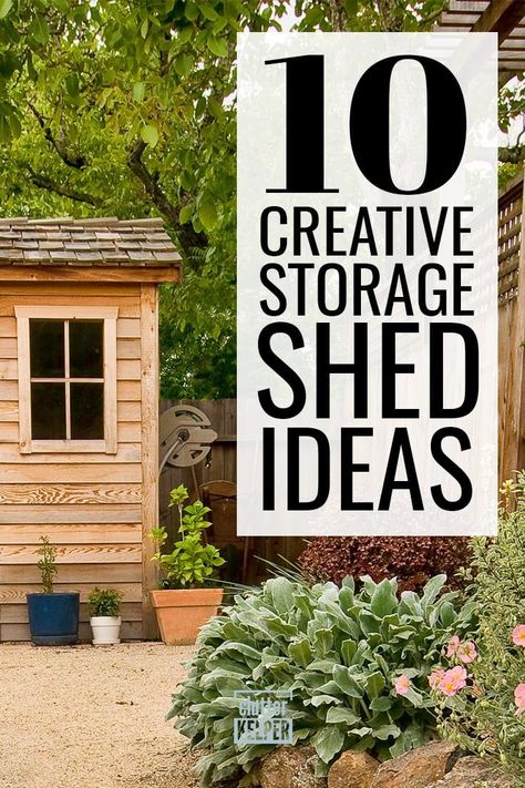 Build Your Own Storage Shed, Storage Buildings Ideas Sheds Backyards, Storage Shed Ideas, Shelves Organization, Sheds Ideas Backyard, Utility Sheds, Workshop Shed, Storage Shed Organization, Backyard Storage Sheds