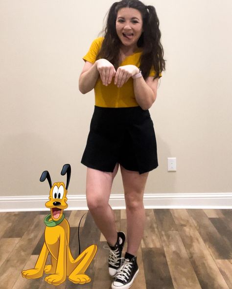 Disneybound challenge day 23: Disney Dogs When I saw this shirt in my closet, I knew Pluto was the one! 💛💚🖤 💛💚🖤 #pluto #plutodog #plutodisneybound #disneybound #disneybounder #disneybounding #disneystyle #disneyoutfit #disneyparksoutfit #disneystyleinspo #disneyoutfitinspo #disneydog #disneydogs #explore #explorepage #exploremore #disneycontent #disneycontentcreator Pluto Disneybound, Pluto Disney, Disney Paris, Disney Dogs, Disney Inspired Outfits, Paris Outfits, Disney World Trip, Inspired Outfits, Disney Outfits