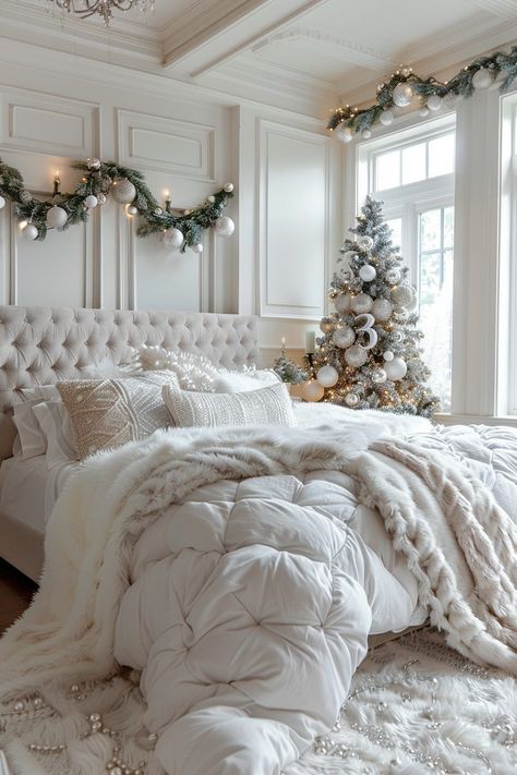 29 White Bedroom Ideas 29 Fall Bedroom Ideas, White Bedrooms, Bedroom Eclectic, White Bedroom Ideas, Cozy Fall Bedroom, White Bedroom Design, Gold Decorations, Tranquil Bedroom, Bedroom Ambiance