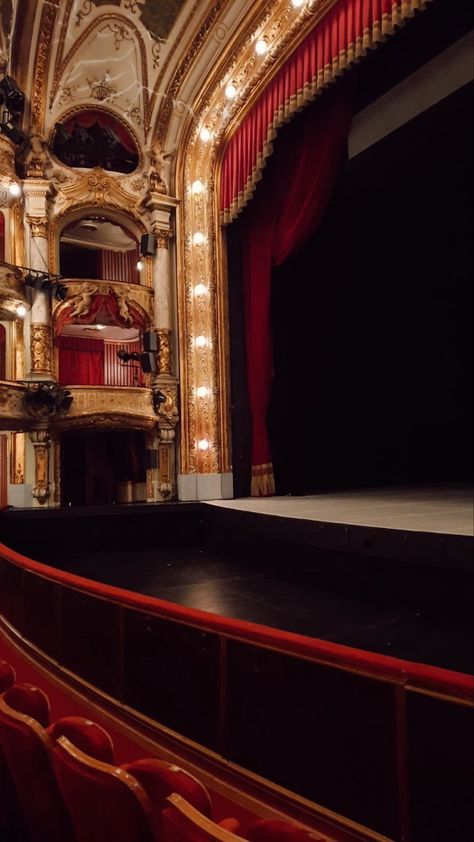 Theater Aesthetic Stage, Dance Stage Aesthetic, Theatre Aesthetic Stage, Hnk Zagreb, Theatre Wallpaper, 1930 Aesthetic, Opera Stage, Theatre Aesthetic, Stage Theatre