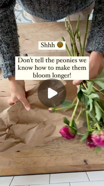 Kelly Welk | We had so many questions about how to save peonies for later in the summer, we had to show you how we’re saving more bundles to use in ... | Instagram Freezing Peonies, Preserving Flowers, Magic Garden, So Many Questions, Peonies Bouquet, How To Preserve Flowers, Yard Ideas, Flower Boxes, A Bag