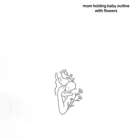 Breastfeeding Tattoos, Tattoo For Mum, Mother Baby Tattoo, Ectopic Pregnancy Tattoo, Mom And Daughter Tattoos Matching Unique, Miscarried Baby Tattoo, Newborn Tattoo, Mother And Baby Tattoo, Mom Baby Tattoo