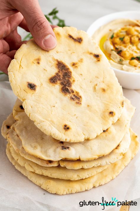 Gluten Free Pita Bread, Gluten Free Pita, Gluten Free Crepes, Bread Gluten Free, Pita Bread Recipe, Gluten Free Kitchen, Gluten Free Sides, Moms Cooking, Gluten Free Oatmeal