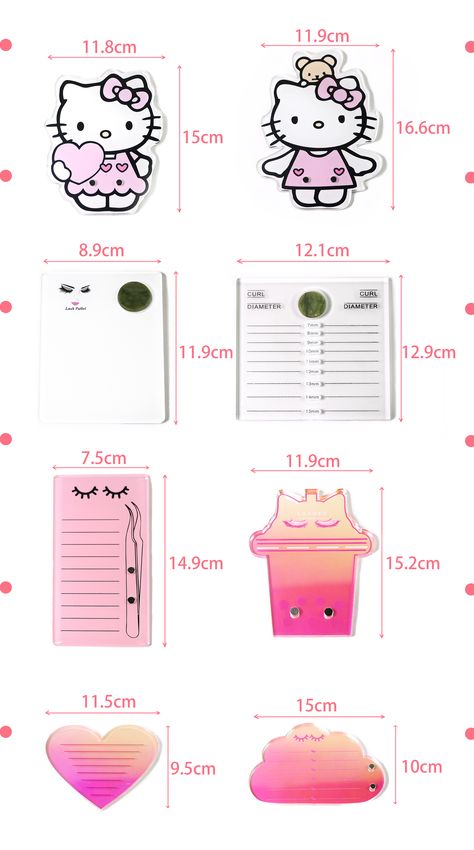 Wholesale Acrylic Hello Kitty Lash Extension Tile Acrylic Pallet Board Magnetic Design False Eyelash Holder - Buy Cute Pink Lash Tiles,Acrylic Eyelash Tile Lash Pallet Hello Kitty Cat Shape,Eyelash Extension Tile With Magnet Product on Alibaba.com Hello Kitty Lashes, Eyelash Holder, Hello Kitty Cat, Pallet Boards, Lash Tech, Lash Extension, Hello Kitty Collection, Eyelash Extension, Kitty Cat