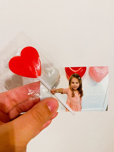 Kid Holding Sucker Valentine, Valentines With Suckers, Diy Class Valentines, Valentines Treats, Themed Treats, Classroom Valentines, Class Valentines, Holiday Goodies, Classroom Valentine